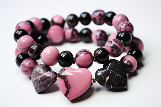 Schmuck mit Rhodonit