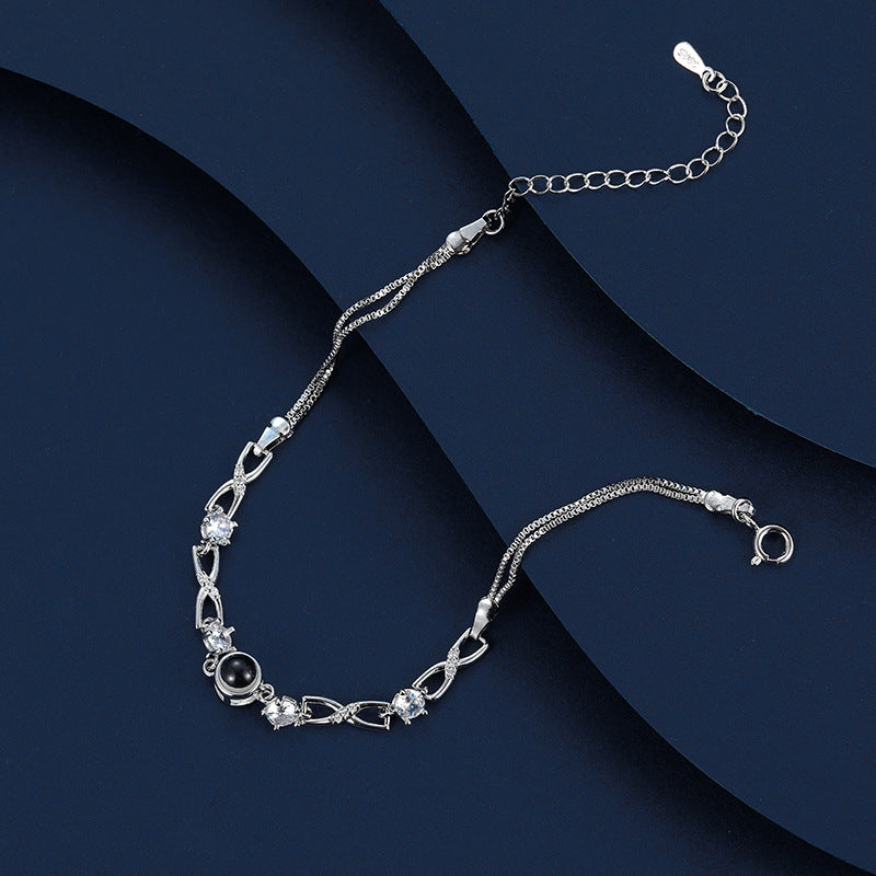 Armband mit persönlichem Foto - Diamanten