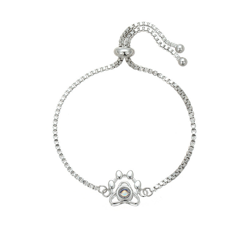 Armband mit persönlichem Foto - Hundepfote