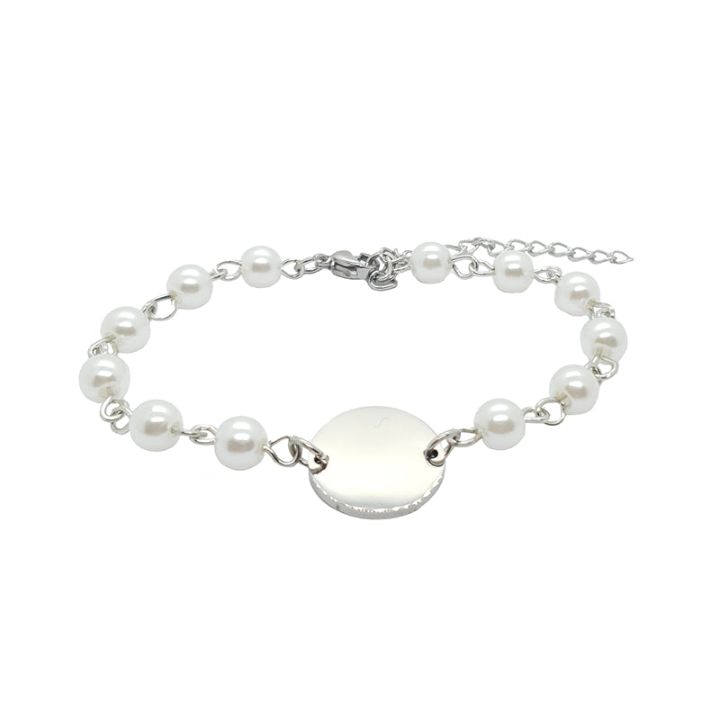 Armband Perlen mit Gravur – personalisierter Schmuck mit Foto | 4MyLove