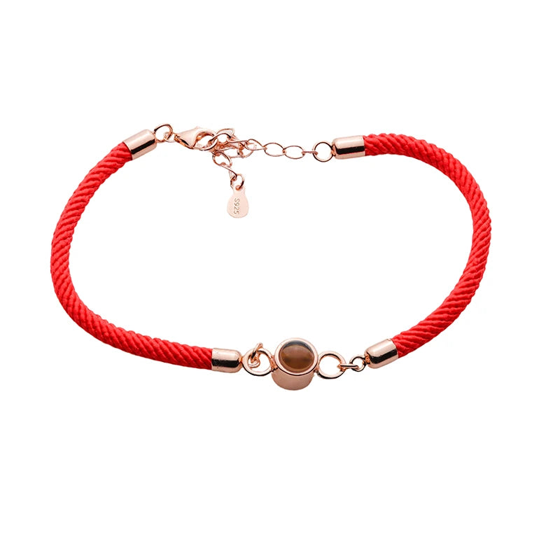 Foto im Kreis-Anhänger – individuelles Armband