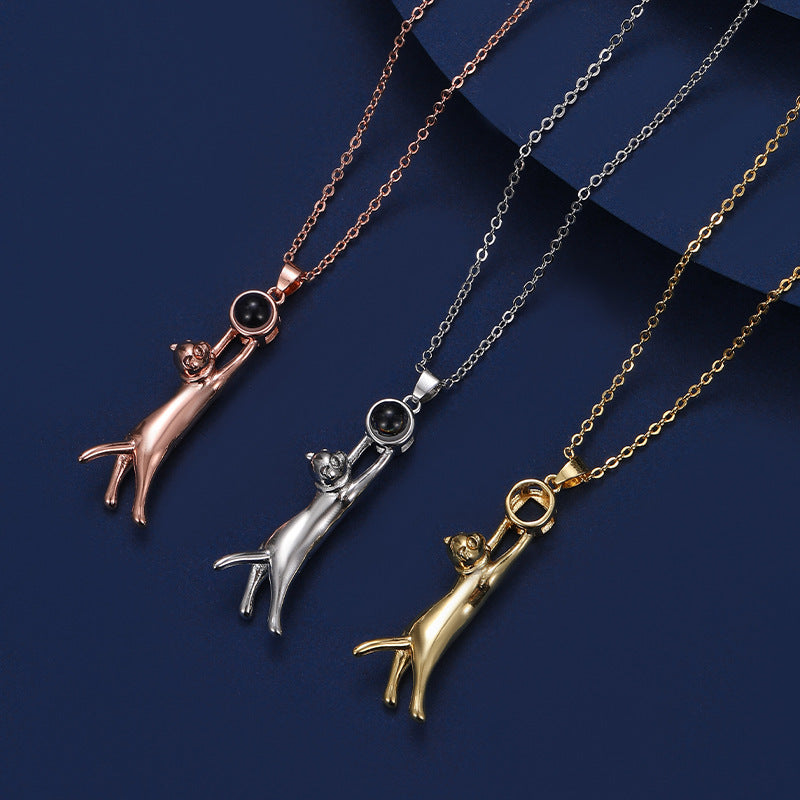 Katzen-Fotokette in Silber, Gold und Roségold von 4MyLove