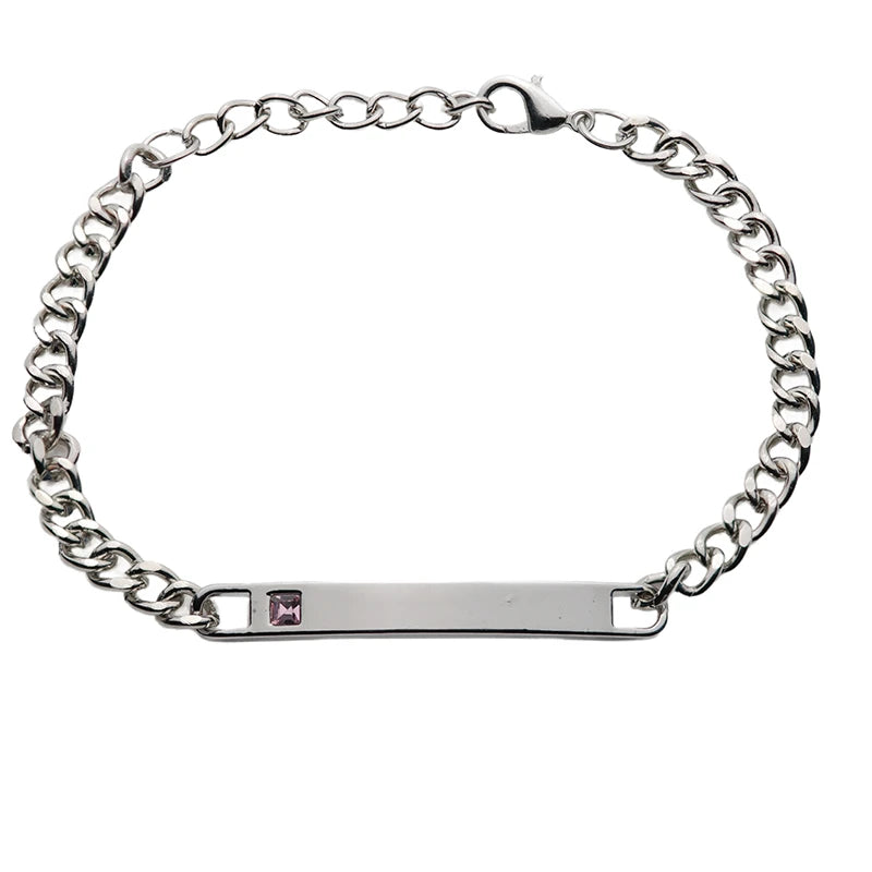Partnerarmband mit Gravur – Damen Silber, personalisierter Partnerschmuck | 4MyLove
