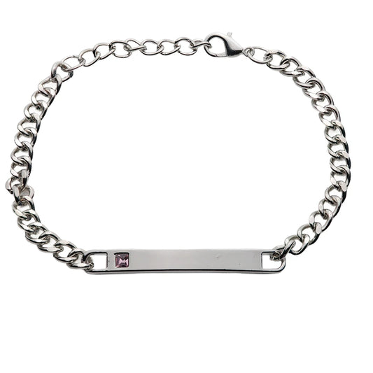 Partnerarmband mit Gravur – Damen Silber, personalisierter Partnerschmuck | 4MyLove