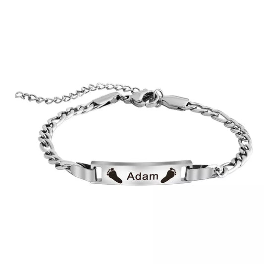 Personalisiertes Baby-Gravurarmband als Geschenk zur Geburt