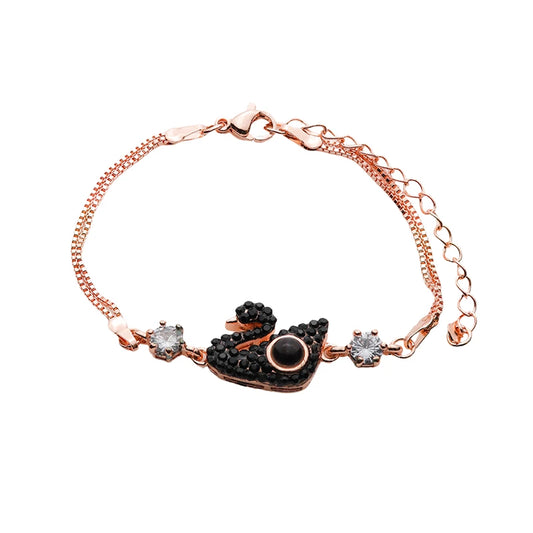 Personalisiertes Schwan-Fotoarmband mit eigenem Bild