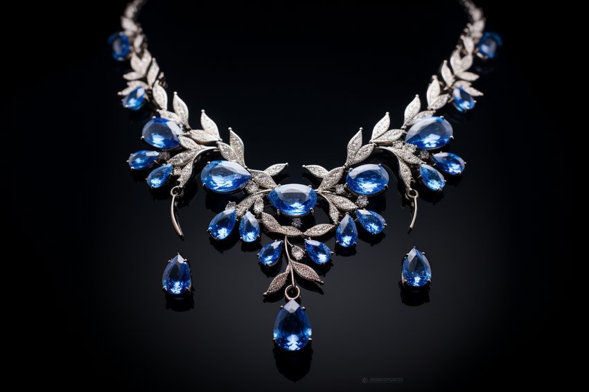 Kyanit-Schmuck in blauem Schimmer – seltener Sillimanit