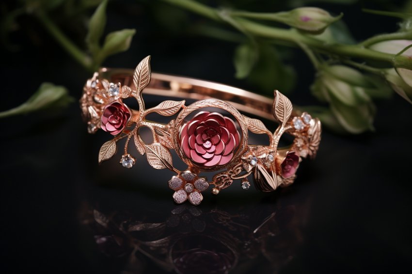 Schmuck mit Blumen