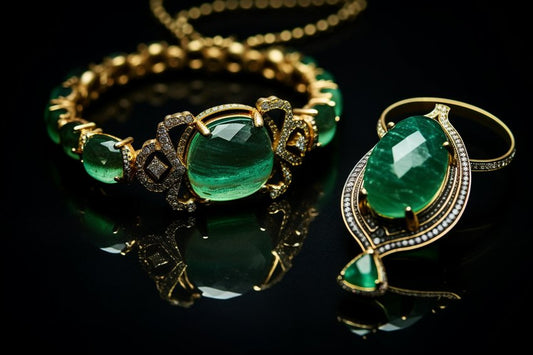 Chrysopras-Schmuck in apfelgrünem Schimmer – seltener Naturstein
