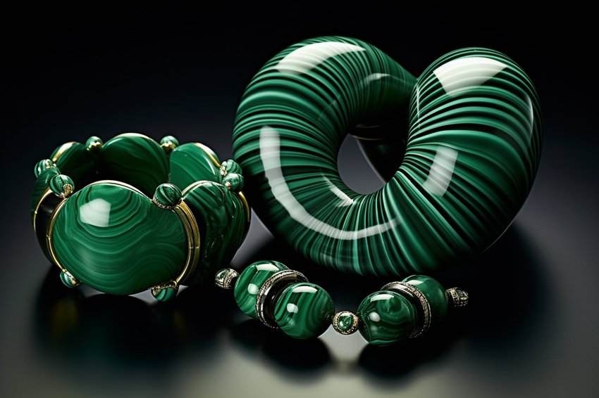 Schmuck mit Malachiten