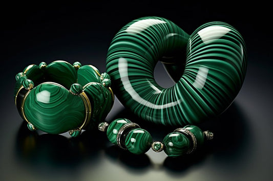 Schmuck mit Malachiten