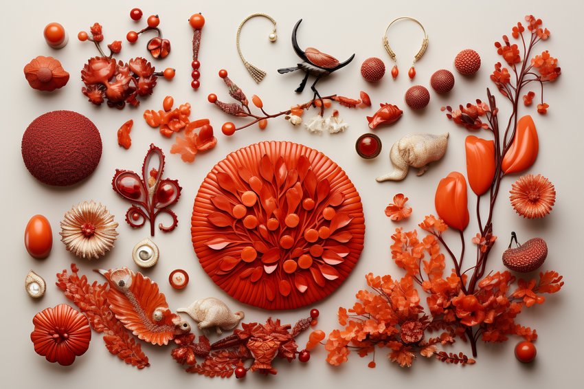 Schmuck mit Korallen
