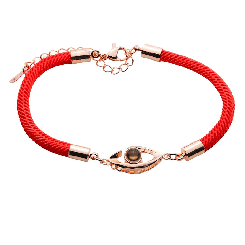 Armband mit Foto – Augenmotiv, Fotoarmband mit Projektionslinse | 4MyLove