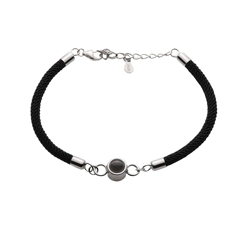 Armband mit Foto – Kreis, Fotoarmband mit Projektionslinse | 4MyLove