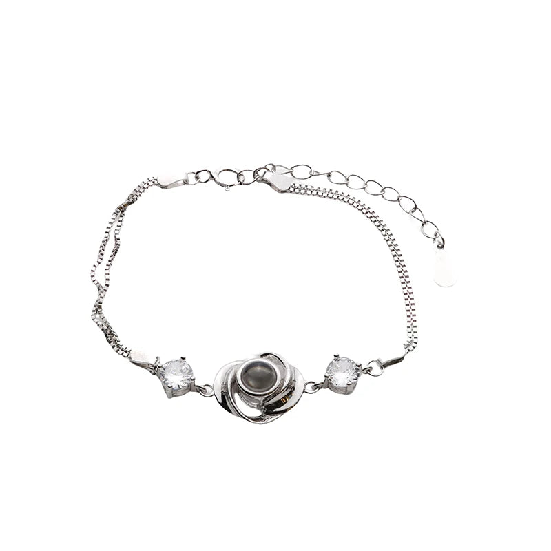 Armband mit Foto – Oval, Fotoarmband mit Projektionslinse | 4MyLove