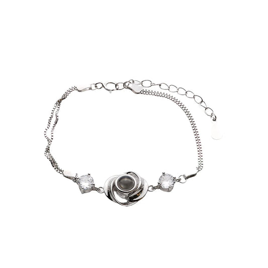 Armband mit Foto – Oval, Fotoarmband mit Projektionslinse | 4MyLove
