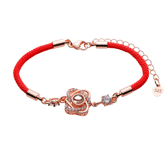 Armband mit Foto – Strahlenstern, Fotoarmband mit Projektionslinse | 4MyLove
