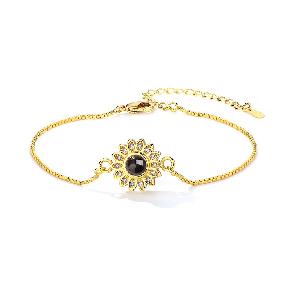 Blüten-Armband mit persönlichem Foto als Geschenk