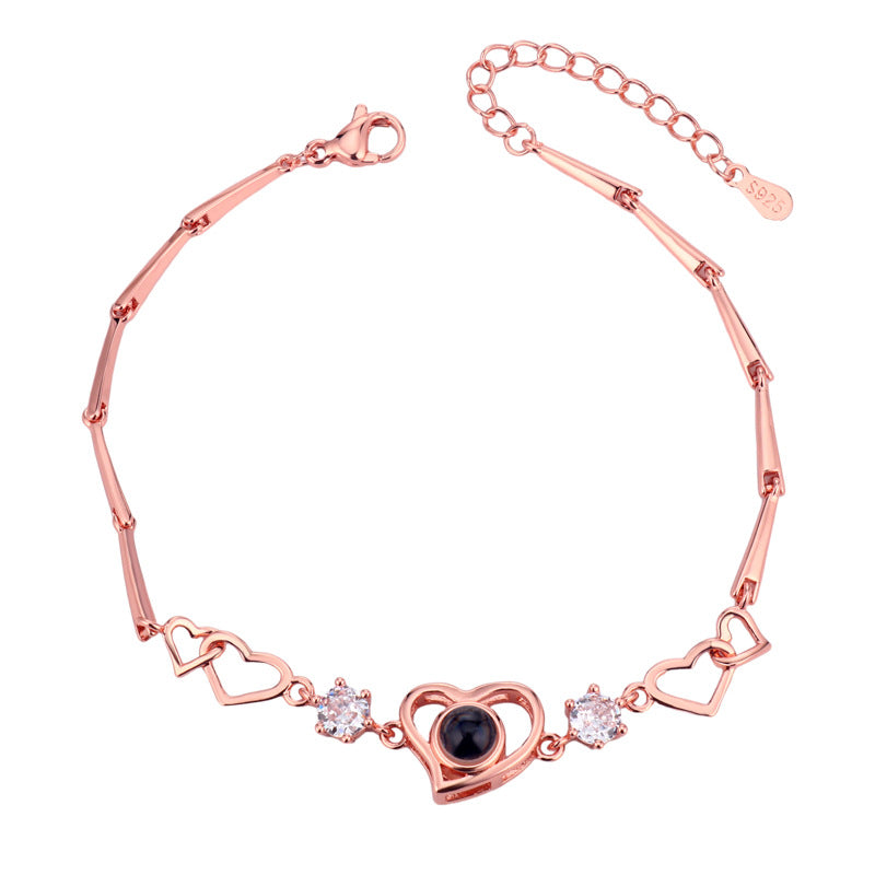 Herz-Armband mit persönlichem Foto als Geschenk