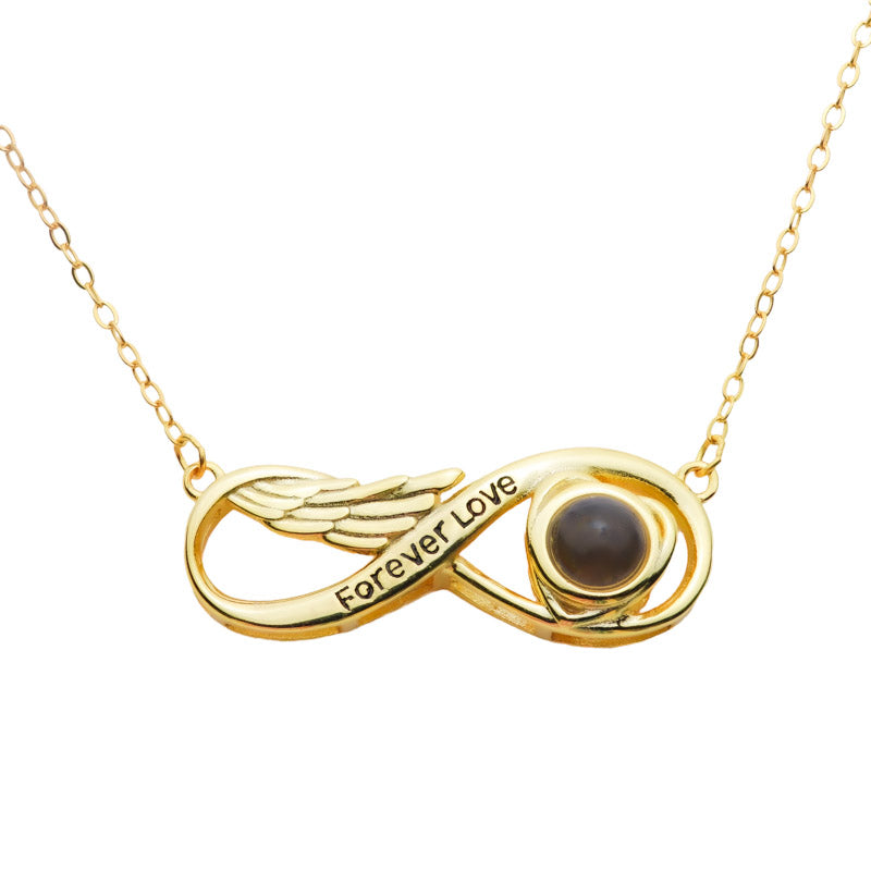 Kette mit Foto – Ewige Liebe, Fotokette mit Projektionslinse | 4MyLove