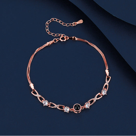 Personalisiertes Funkelstein-Fotoarmband mit eigenem Bild