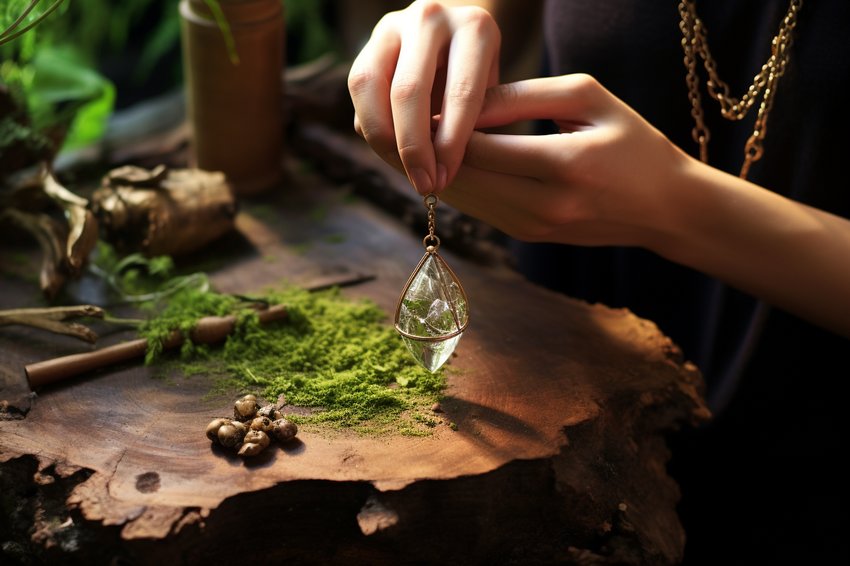 A step-by-step guide on how to clean and maintain jewelry made from natural materials.